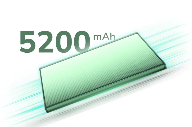 Batería ultragrande de 5200mAh y 35W de SuperCharge