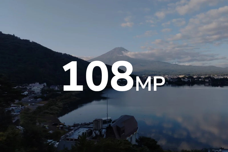 Fotos HD de 108MP con sensor de imagen de gran tamaño
